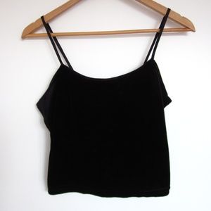 Fersten Intimates - Black Velvet Crop Top